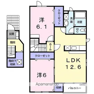 エルム プラシード 3号館【2階】の間取り